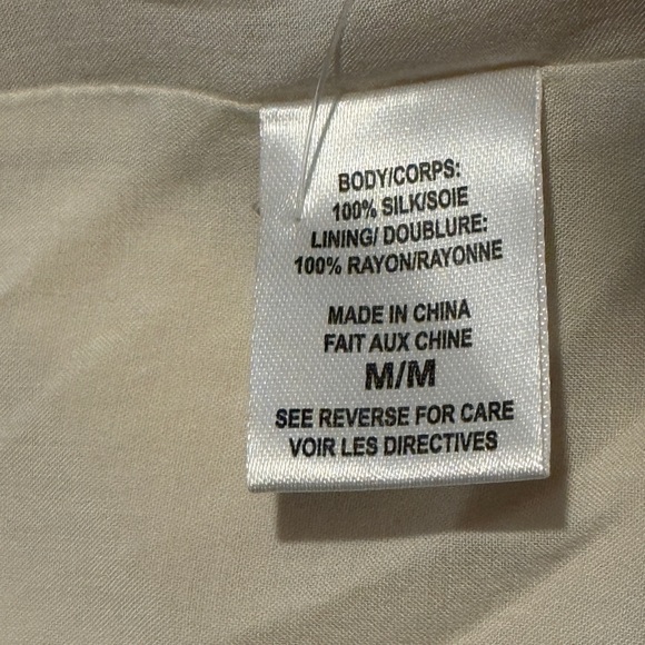 NWT CAMI NYC Cara Silk Cami Nude Flutter Strap Silk Top Medium - Picture 9 of 12